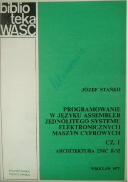 Programowanie w języku assembler jednolitego systemu elektronicznych maszyn cyfrowych cz.1