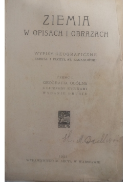 Ziemia w opisach i obrazach cz I 1923 r.