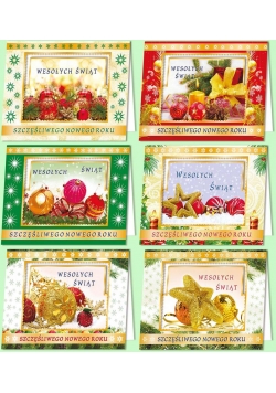 Karnet B6 Boże Nar. 3D Świecki (10sz) MIX