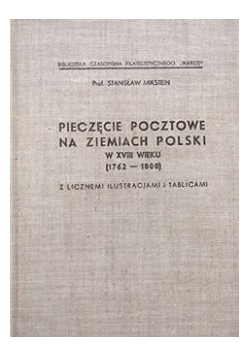 Pieczęcie pocztowe na ziemiach Polski w XVIII wieku, 1936 r.