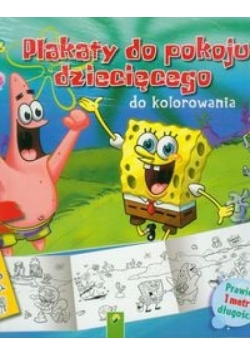 Plakaty do kolorowania - Sponge Bob