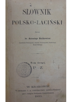 Słownik polsko łaciński Tom 2 1866 r.