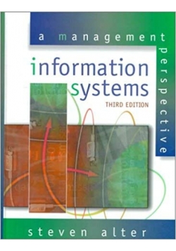 Information systems  A management perspective