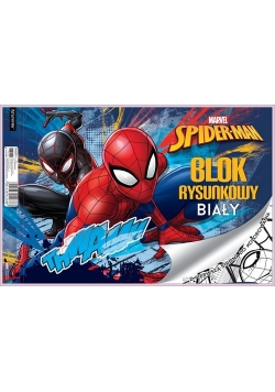 Blok rysunkowy biały A4 20 kartek Spider-Man 10 sztuk