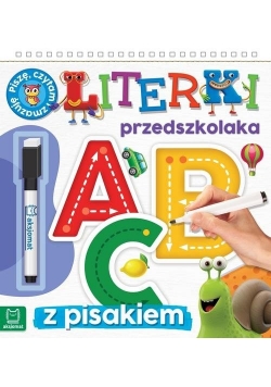 Literki przedszkolaka 5-6 lat, seria z pisakiem Piszę, czytam i zmazuję