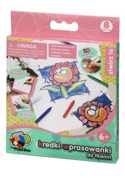 Kredki-wprasowanki do tkanin 8 kolorów