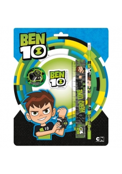 Zestaw 4 przyborów szkolnych Ben 10 10 DERFORM