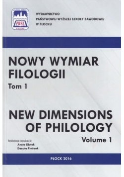 Nowy Wymiar Filologii Tom 1