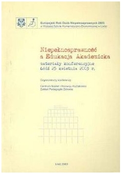 Niepełnosprawność a edukacja akademicka