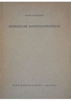 Hebraische Konsonantentexte