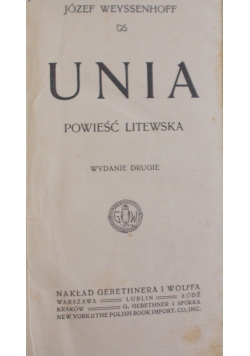 Unia powieść Litewska, 1912 r.