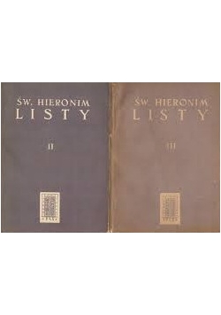 Św. Hieronim Listy Tom II i III
