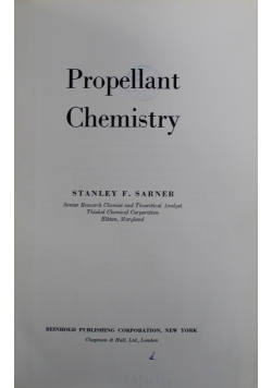 Propellant Chemistry