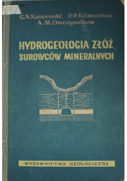 Hydrogeologia złóż surowców mineralnych