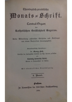 Theologisch - praktische Monats - Schrift, 1894 r.