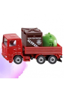 Siku 08 - Ciężarówka z pojemnikami na odpady S0828
