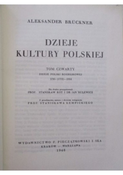 Dzieje kultury Polskiej,1946 r.
