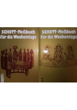 Schott Messbuch, teil I-II