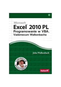 Excel 2010 PL Programowanie w VBA Vademecum...