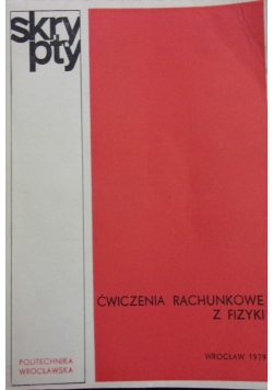 Ćwiczenia rachunkowe z fizyki