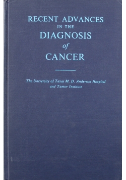 Recent Advances in the Diagnosis of Cancer