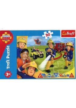 Puzzle 30 Strażak Sam Gotowi by pomagać
