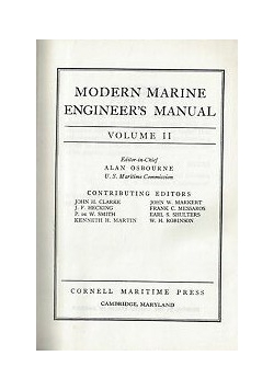 Modern Marine Engineer's Manual, 1945r.