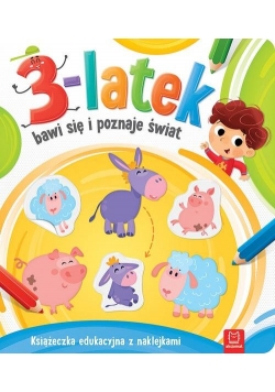 3-latek bawi się i poznaje świat
