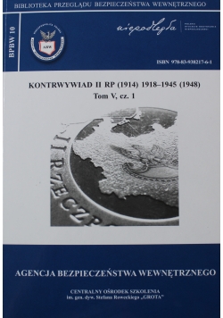 Kontrwywiad II RP Tom 5 cześć 1