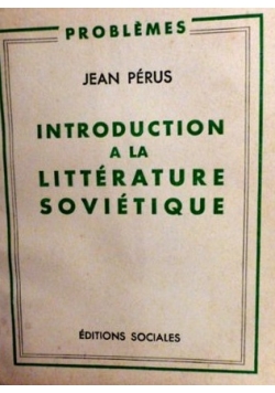Introduction a la litterature sovietique, 1949 r.