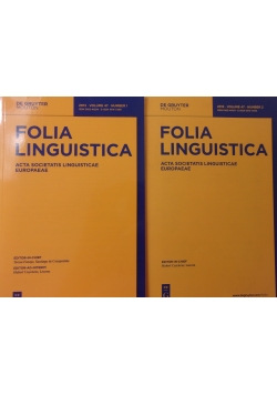 Folia Linguistica 2013 Vol 47 Nr 1 i 2