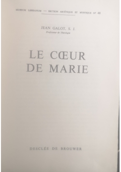 Le coeur de Marie