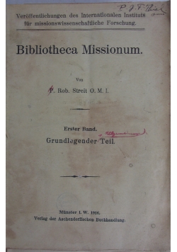 Bibliotheca Missionum, 1916 r.