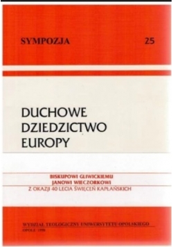 Duchowe dziedzictwo europy