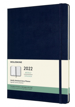 Kalendarz 2022 tygodniowy 12XL tw. sapphire blue