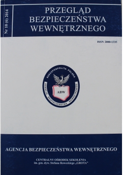 Przegląd bezpieczeństwa wewnętrznego Nr 10