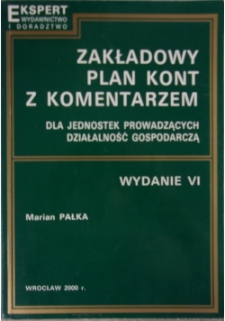 Zakładowy plan kont z komentarzem
