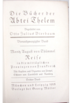 Die Bucher der Abtei Thelem 1918 r