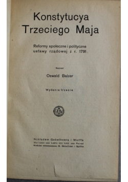 Konstytucja Trzeciego Maja 1920 r.