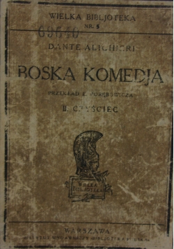 Boska Komedyja II czyściec, 1922 r.
