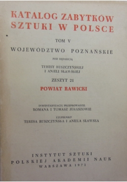 Katalog zabytków sztuki w Polsce. Tom V, zeszyt 21