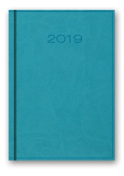 Kalendarz 2019 B6 książkowy turkusowy