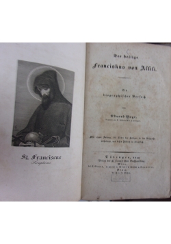 Der heilige Franciskus von Assisi 1840 r.