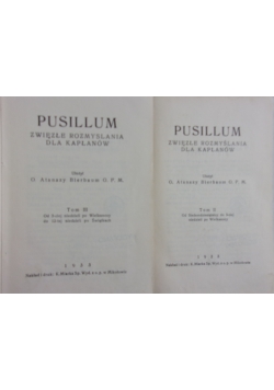Pusillum. Zestaw 2 książek, 1933 r.