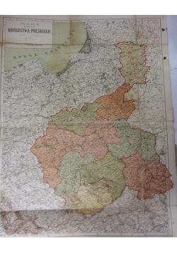 Mapa Królestwa Polskiego, 1904 r.