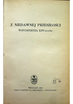 Z niedawnej przeszłości