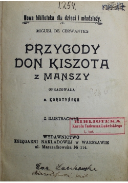 Przygody Don Kiszota z Manszy 1930 r.