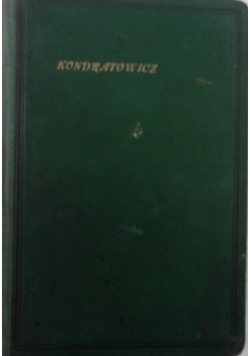 Poezje Ludwika Kondratowicza, tom I, 1922 r.