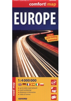Europe road map 1:4 000 000