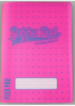 Zeszyt B5/60K kratka Neon pink PUKKA